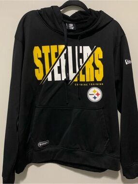 New Era Black and Yellow Pittsburgh Steelers Pullover Hoodie